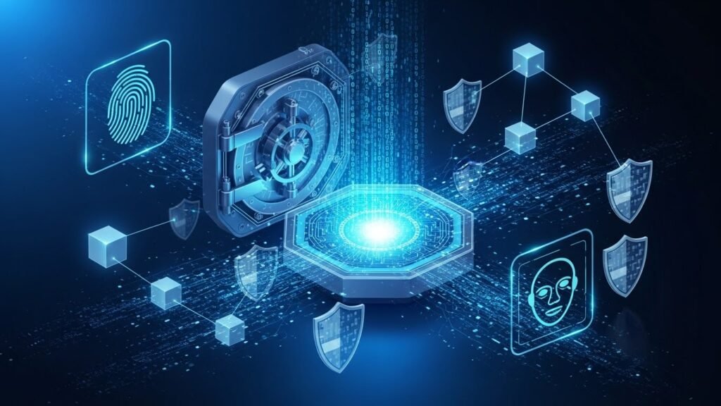 High-Security Fintech Encryption Visual