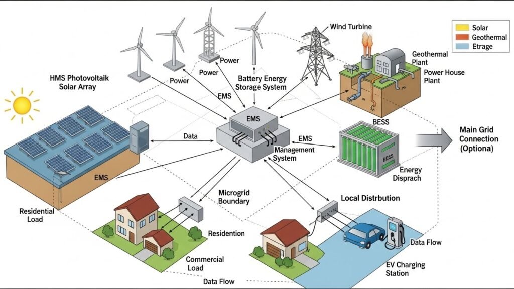 Hybrid Systems and Microgrids