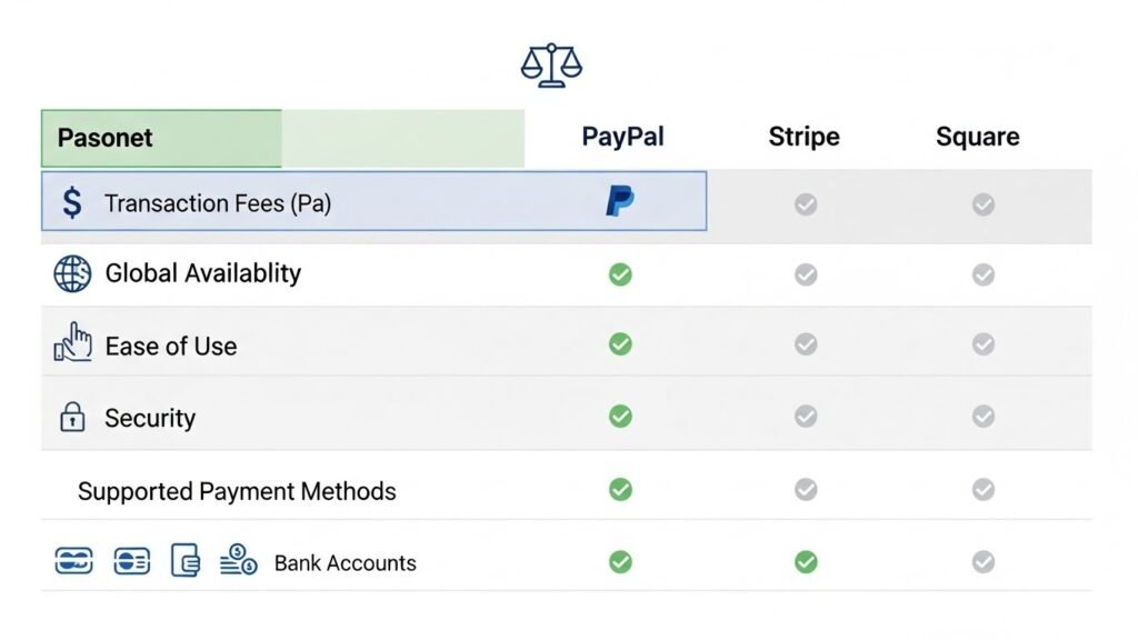 Pasonet vs. Other Payment Solutions