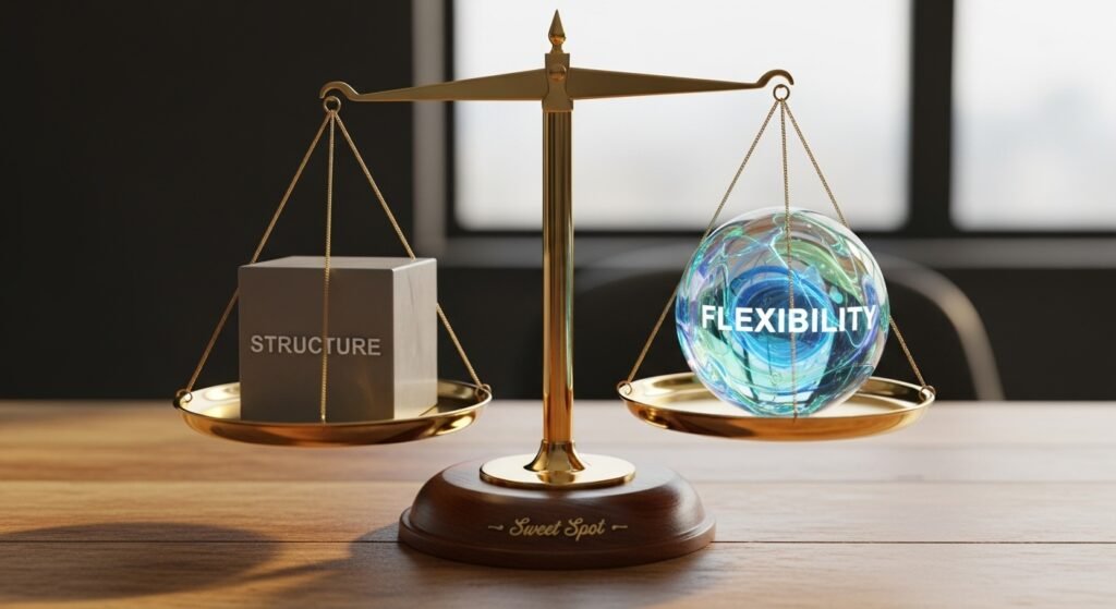 Balancing Flexibility and Structure