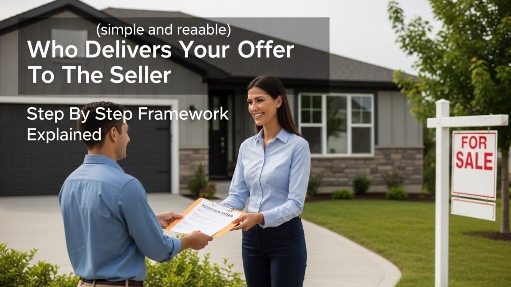 Who Delivers Your Offer to the Seller Framework